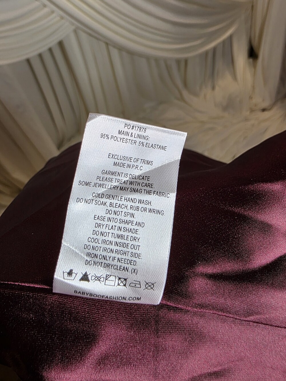 babyboo Thalassa Long Dress - Cherry Lacquer NWT $180 XL - Picture 7 of 13
